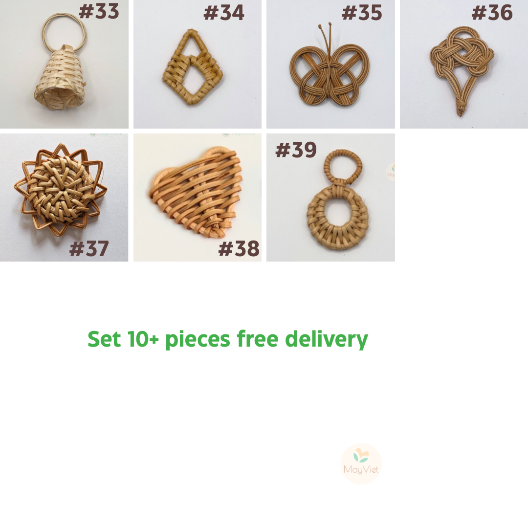 Rattan Charms For Earrings, Boho Jewelry