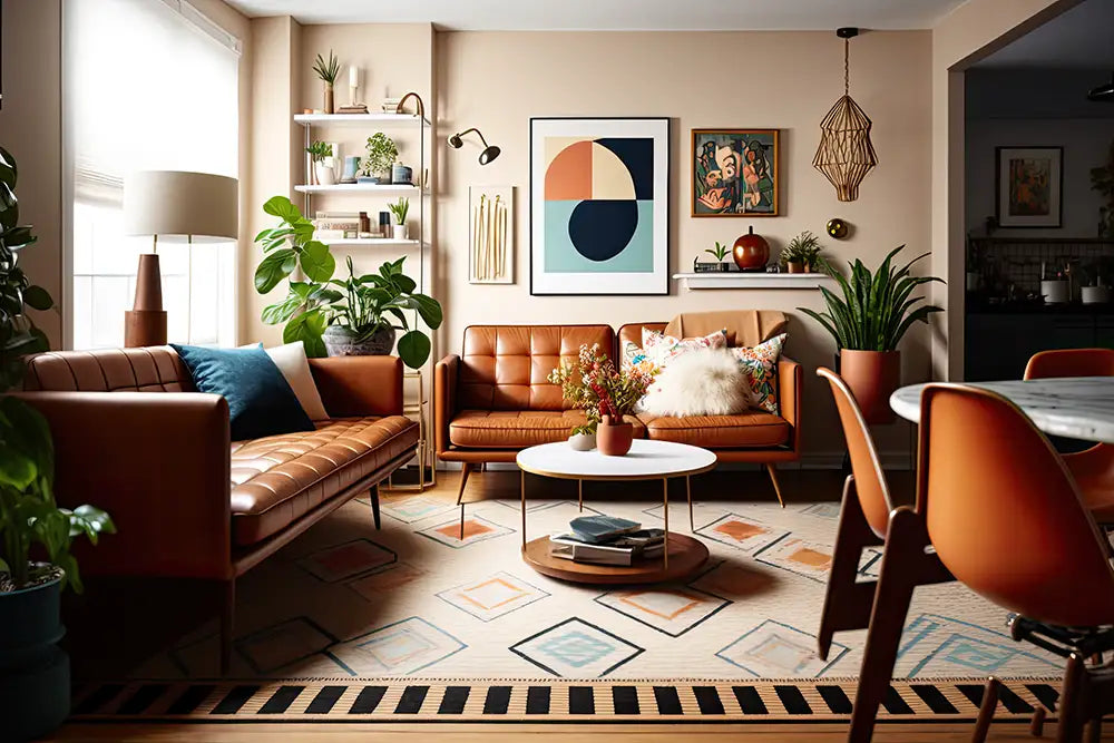living-room-mid-century-style-with-warm-colors-ai-generative-wall art-mayvietstore.