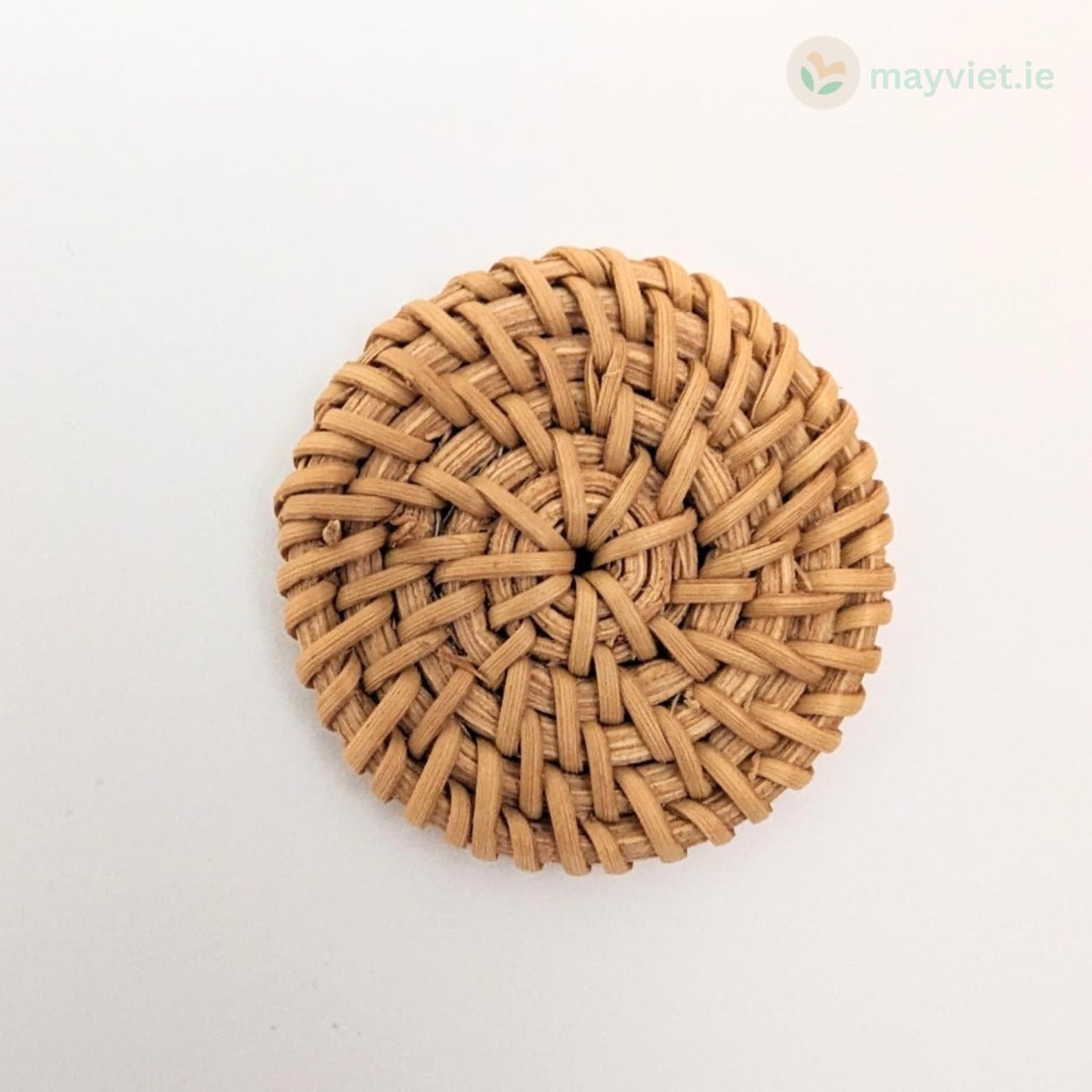4 pcs Handwoven Natural Rattan Charms For Earrings, Boho Jewelry Making Round,Shape