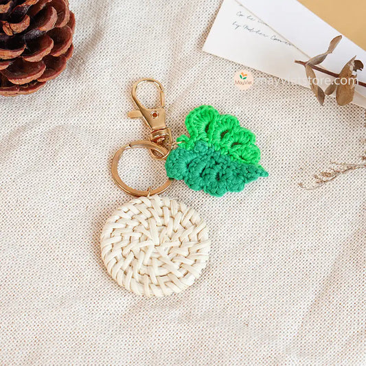 Mayvietstore Custom Rattan Keychain is a unique and stylish keychain made from hand-woven rattan. It is perfect for adding a touch of personality to your keys or bag. The keychain comes in a variety of colors and patterns to choose from, so you can find one that fits your style