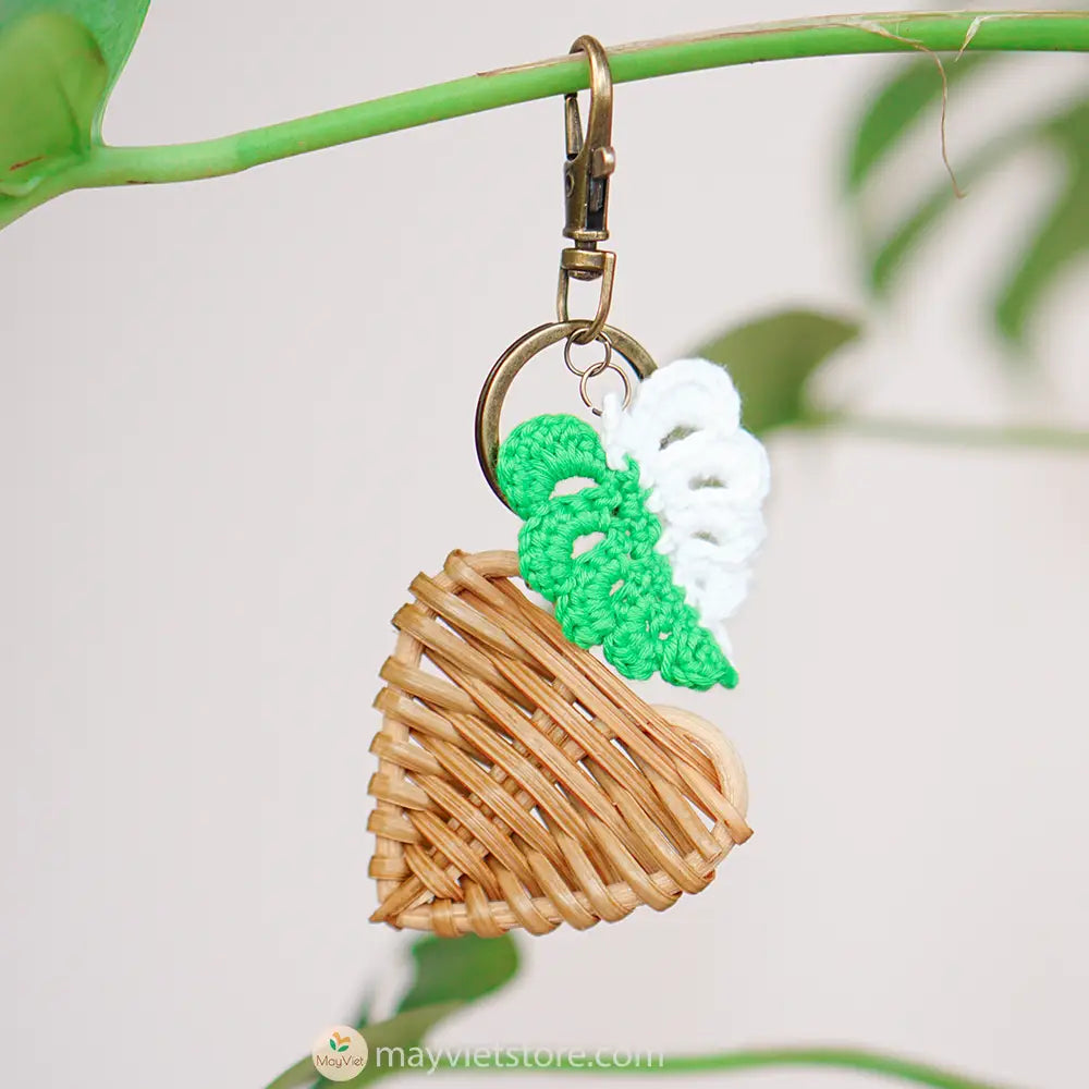 Mayvietstore Custom Rattan Keychain is a unique and stylish keychain made from hand-woven rattan. It is perfect for adding a touch of personality to your keys or bag. The keychain comes in a variety of colors and patterns to choose from, so you can find one that fits your style