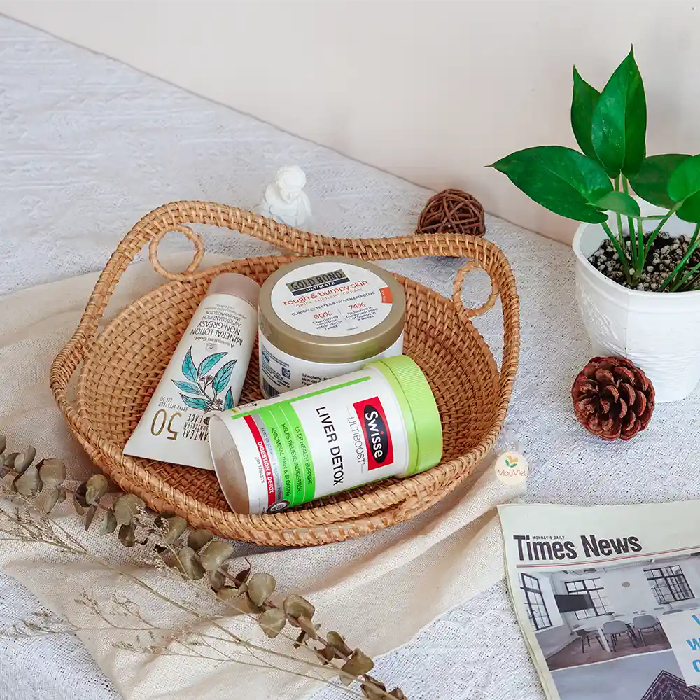 Decorative Stackable Round Rattan Wicker Basket Tray