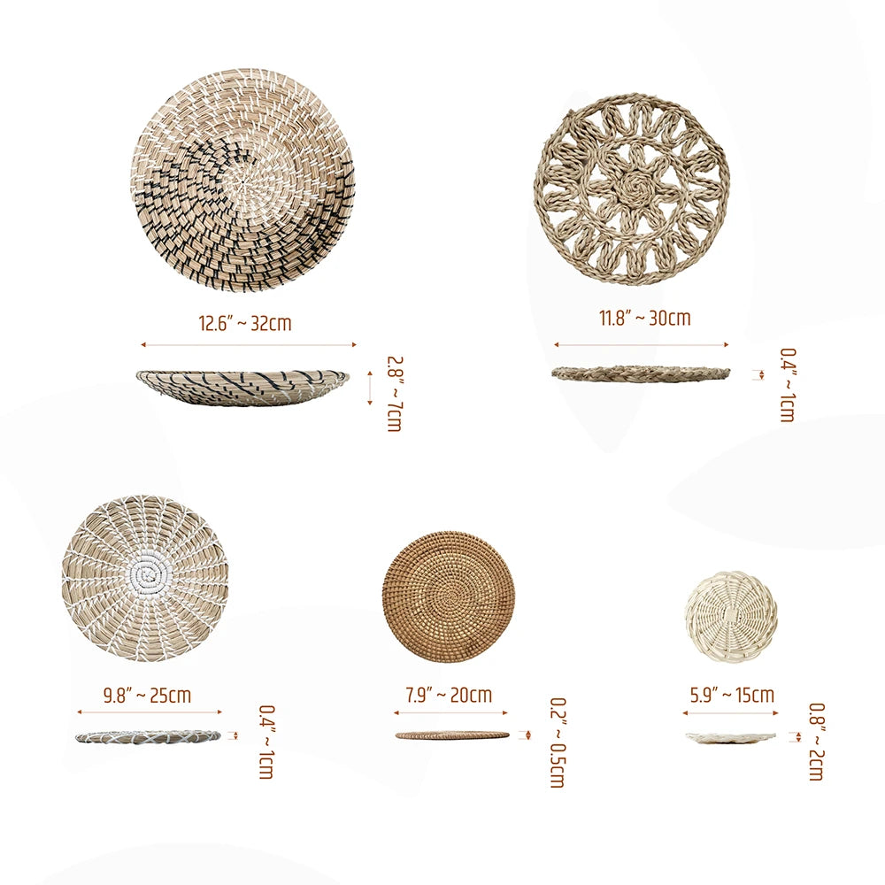 This set of 5 handwoven rattan baskets is a beautiful and versatile way to add a touch of natural style to your home. The baskets can be used to store a variety of items, such as plants, flowers, fruits, and vegetables. They can also be used as hanging decor, adding a rustic touch to any room. The baskets are made from sustainable rattan and are handwoven by Vietnamese artisans. They are available in a variety of sizes and colors, so you can find the perfect set to match your décor.