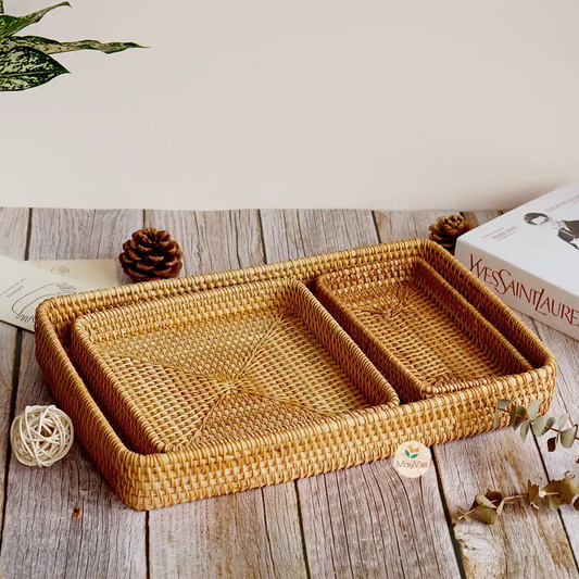 Rattan Rectangle and Square Wicker Tray