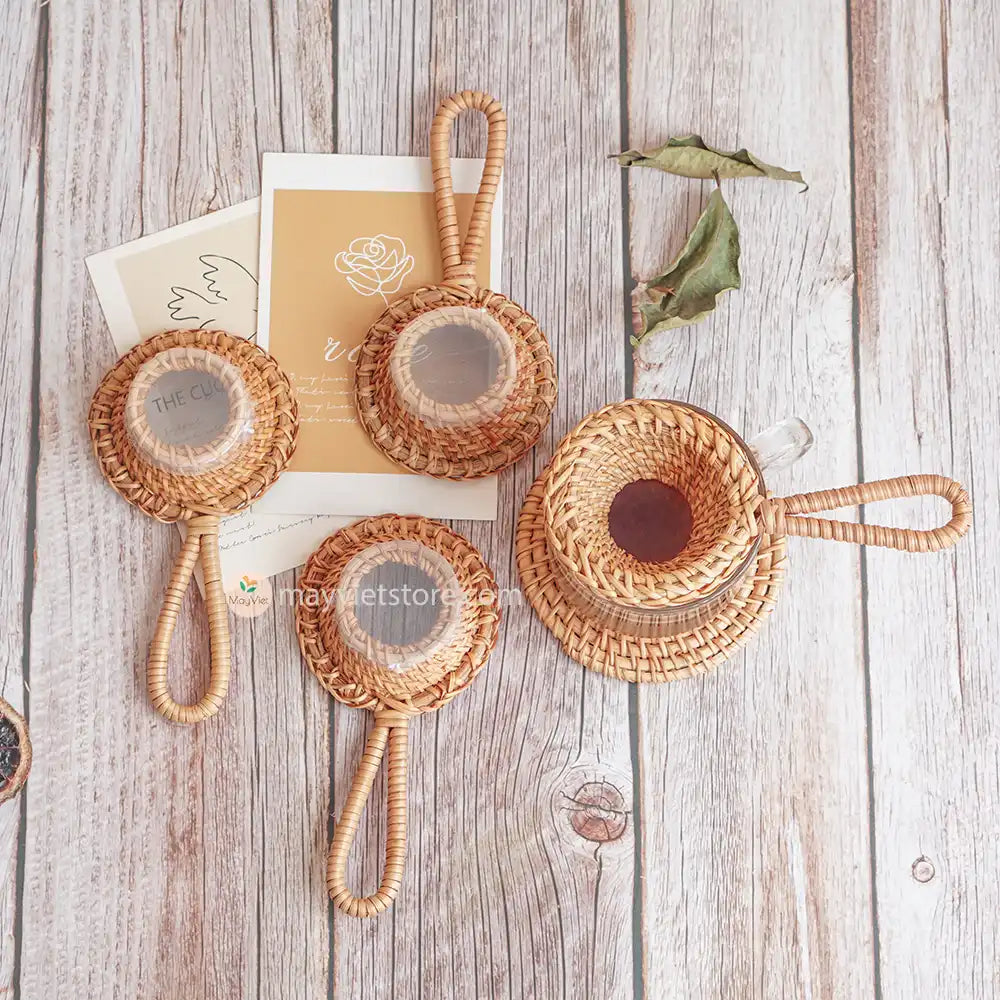 Made from natural rattan, this strainer offers a unique and boho-inspired touch to your tea rituals. This tea strainer is designed to be used with loose tea leaves. It helps separate the leaves from the liquid, allowing you to enjoy a smooth and flavorful cup of tea. The strainer effectively filters out any residue, ensuring a clean and enjoyable tea-drinking experience.