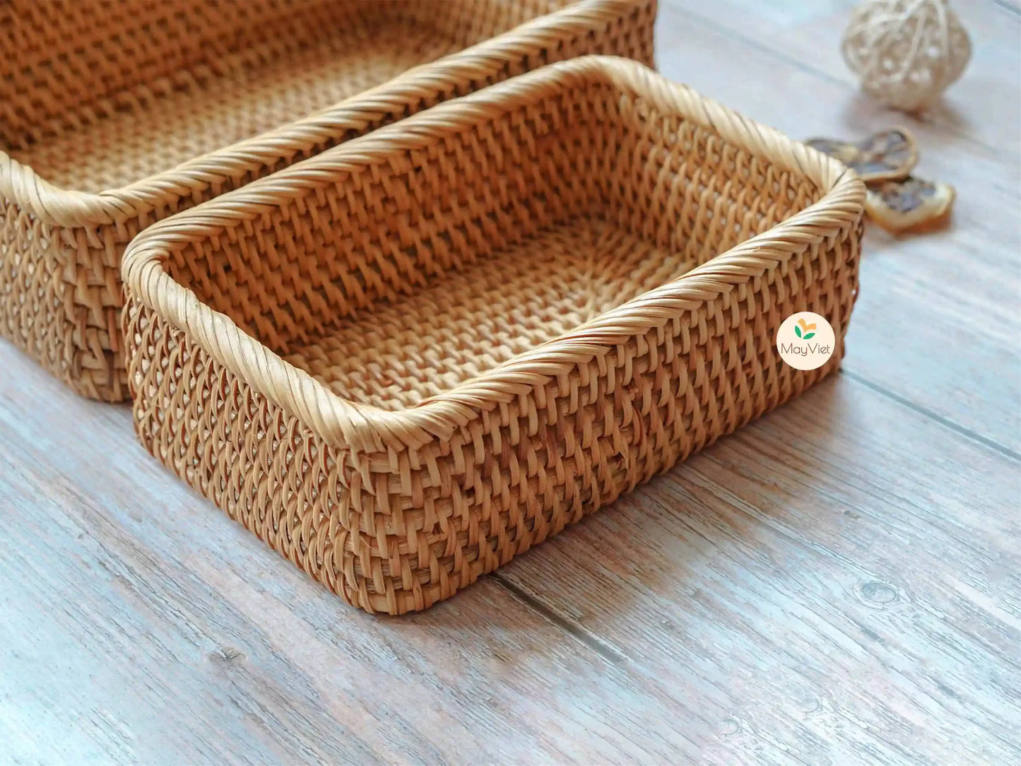 Rattan Rectangular Wicker Baskets