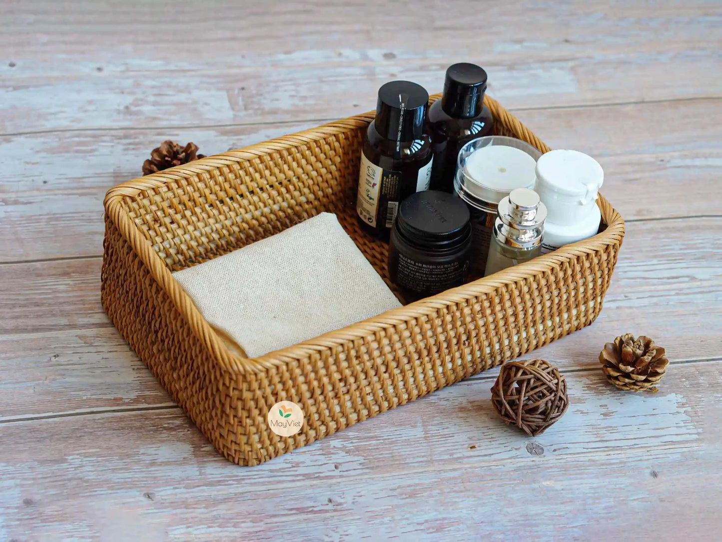 Rattan Rectangular Wicker Baskets