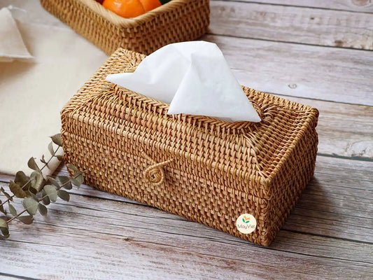 Rattan tissue box 2