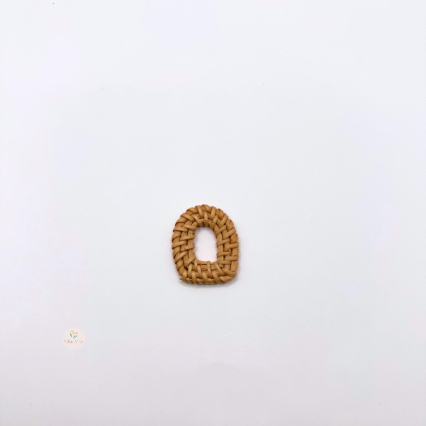 10+ pcs Handwoven Natural Rattan Charms For Earrings, Boho Jewelry Making Window Shape