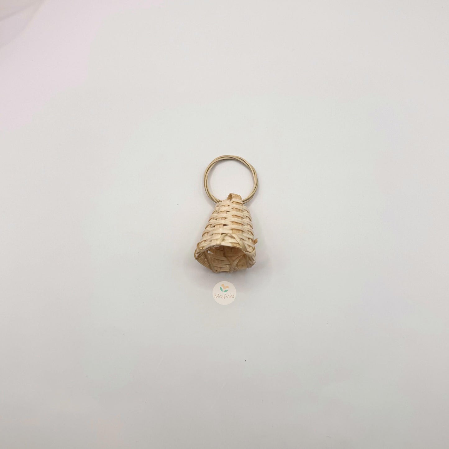 4 pcs Handwoven Natural Rattan Charms For Earrings Pendant, Boho Jewelry Brown Bell Shape